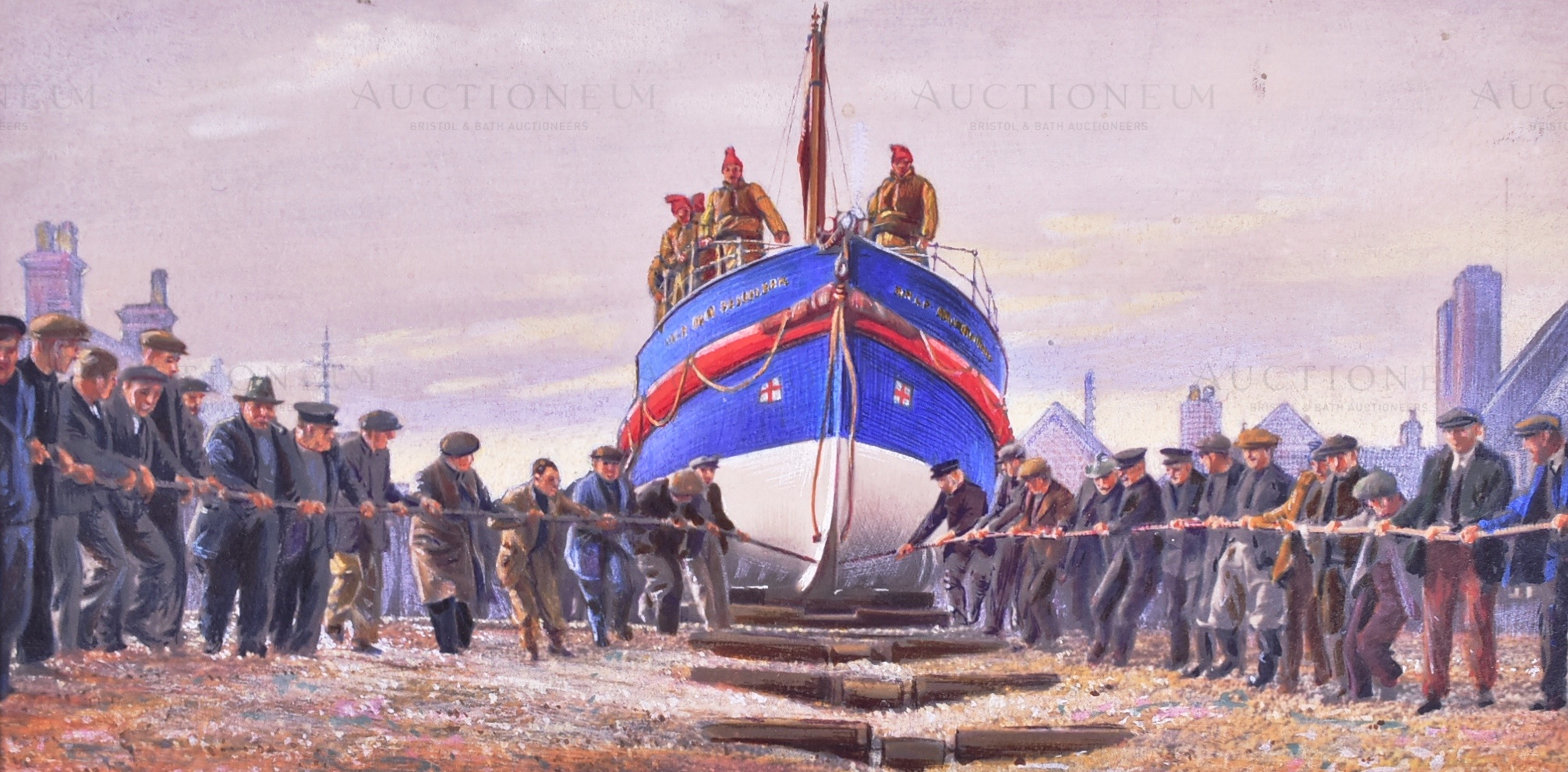 OGDENS CIGARETTES - THE STORY OF THE LIFEBOAT - ORIGINAL ARTWORK - Image 3 of 5