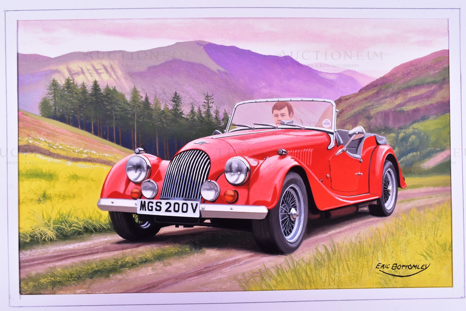 ERIC BOTTOMLEY G.R.A - CLASSIC SPORTS CARS (1996) - ORIGINAL ARTWORK