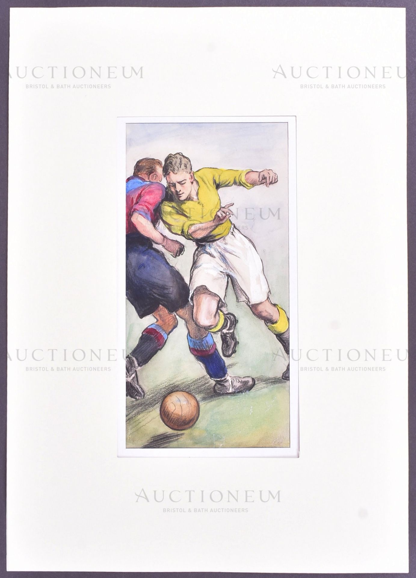 HINTS ON ASSOCIATION FOOTBALL (1934) - ORIGINAL CIGARETTE CARD ARTWORK - Bild 2 aus 4