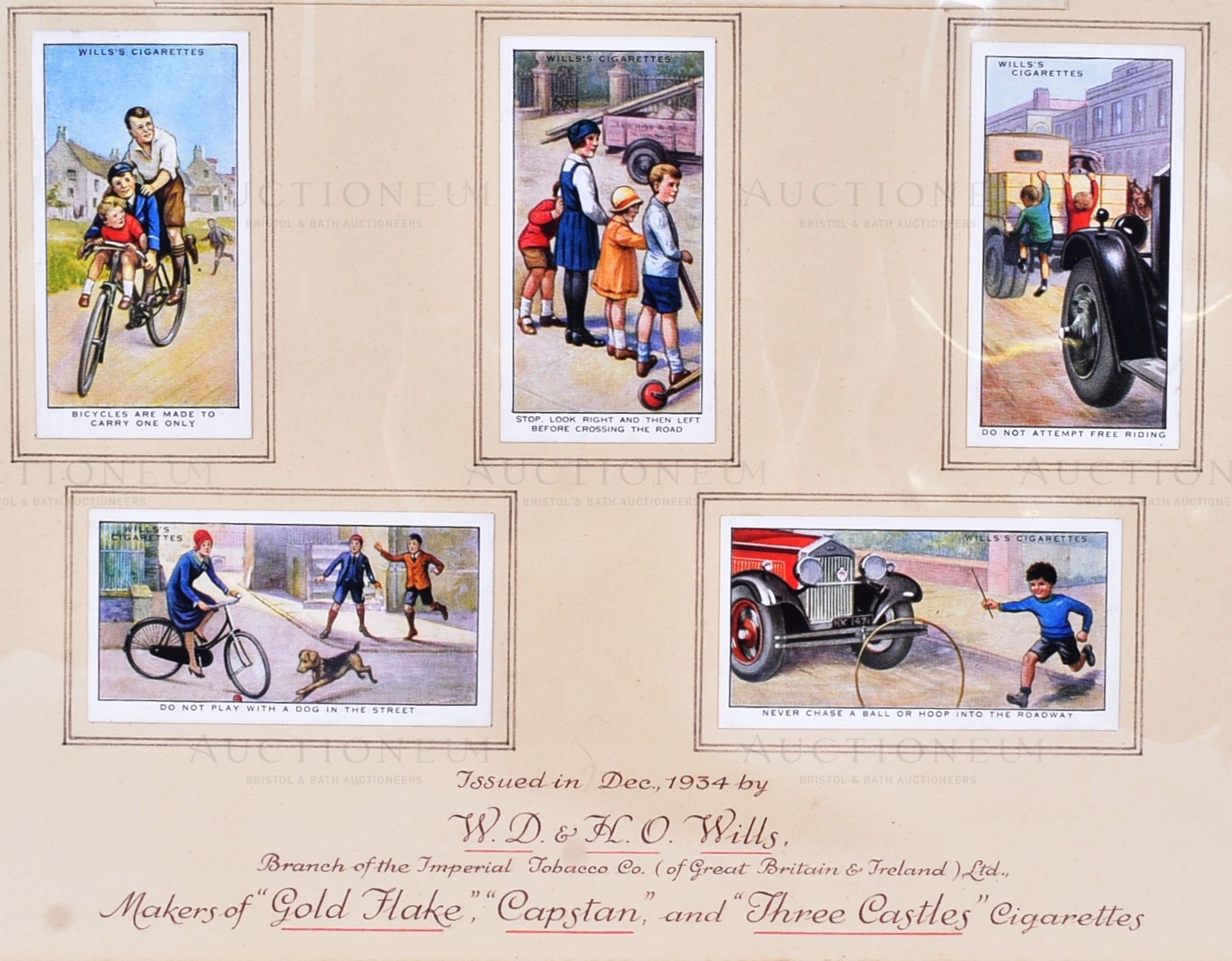 WD & HO WILLS - SAFETY FIRST - ORIGINAL CIGARETTE CARD ARTWORK - Image 5 of 5