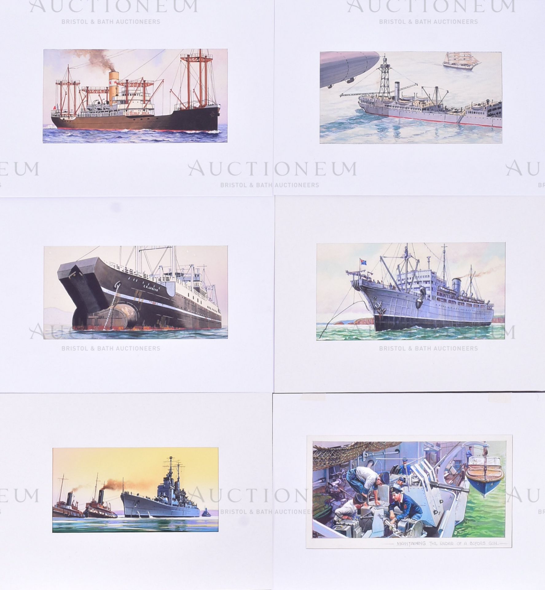 SHIPS, BOATS AND LINERS - ORIGINAL ARTWORKS