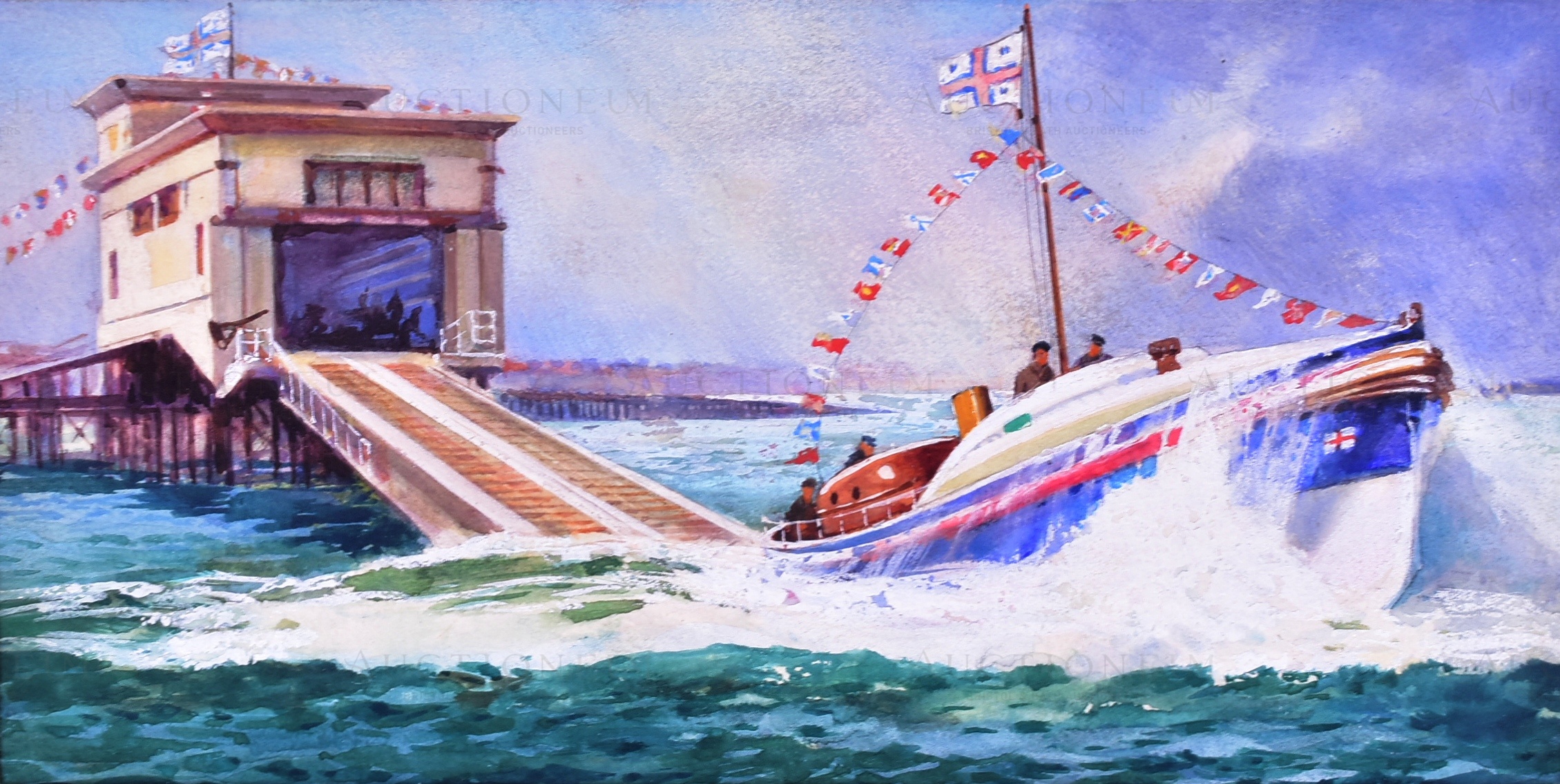 OGDENS CIGARETTES - THE STORY OF THE LIFEBOAT - ORIGINAL ARTWORK - Image 3 of 5