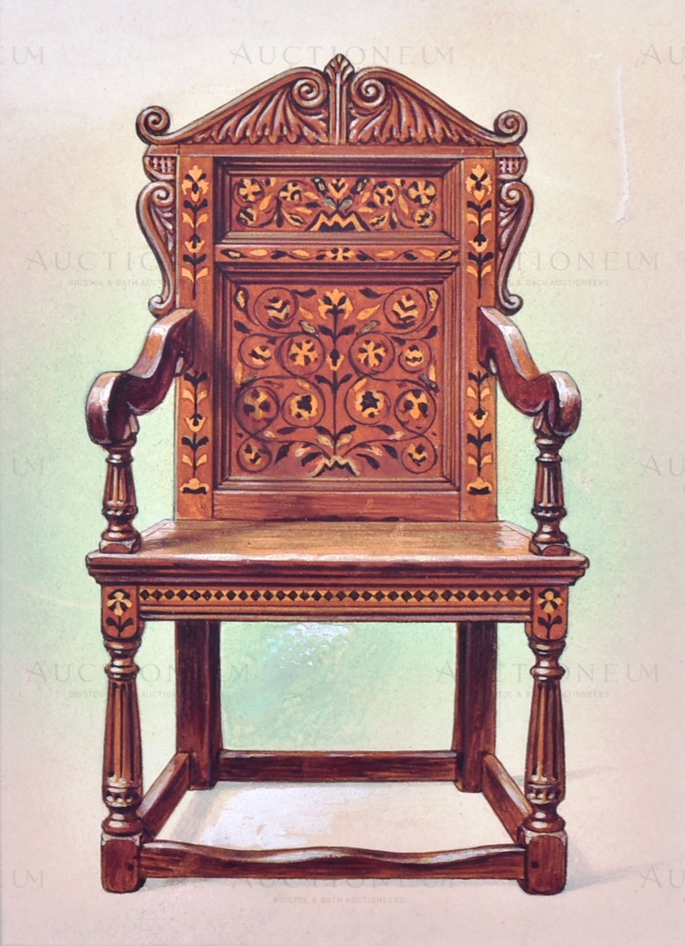 W.D. & H.O. WILLS - OLD FURNITURE 2ND SERIES - ORIGINAL ARTWORK - Image 4 of 4