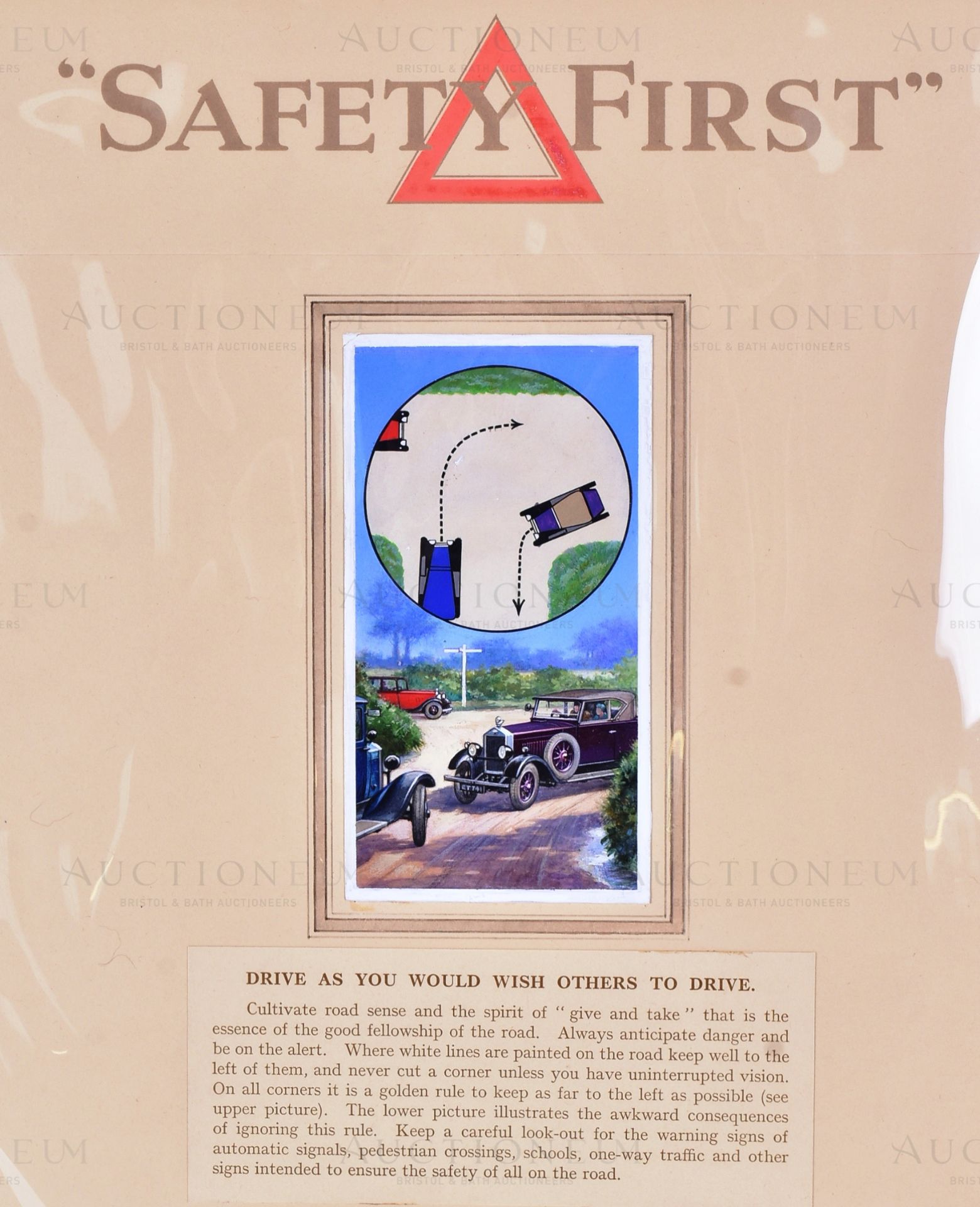 WD & HO WILLS - SAFETY FIRST - ORIGINAL CIGARETTE CARD ARTWORK - Image 2 of 5