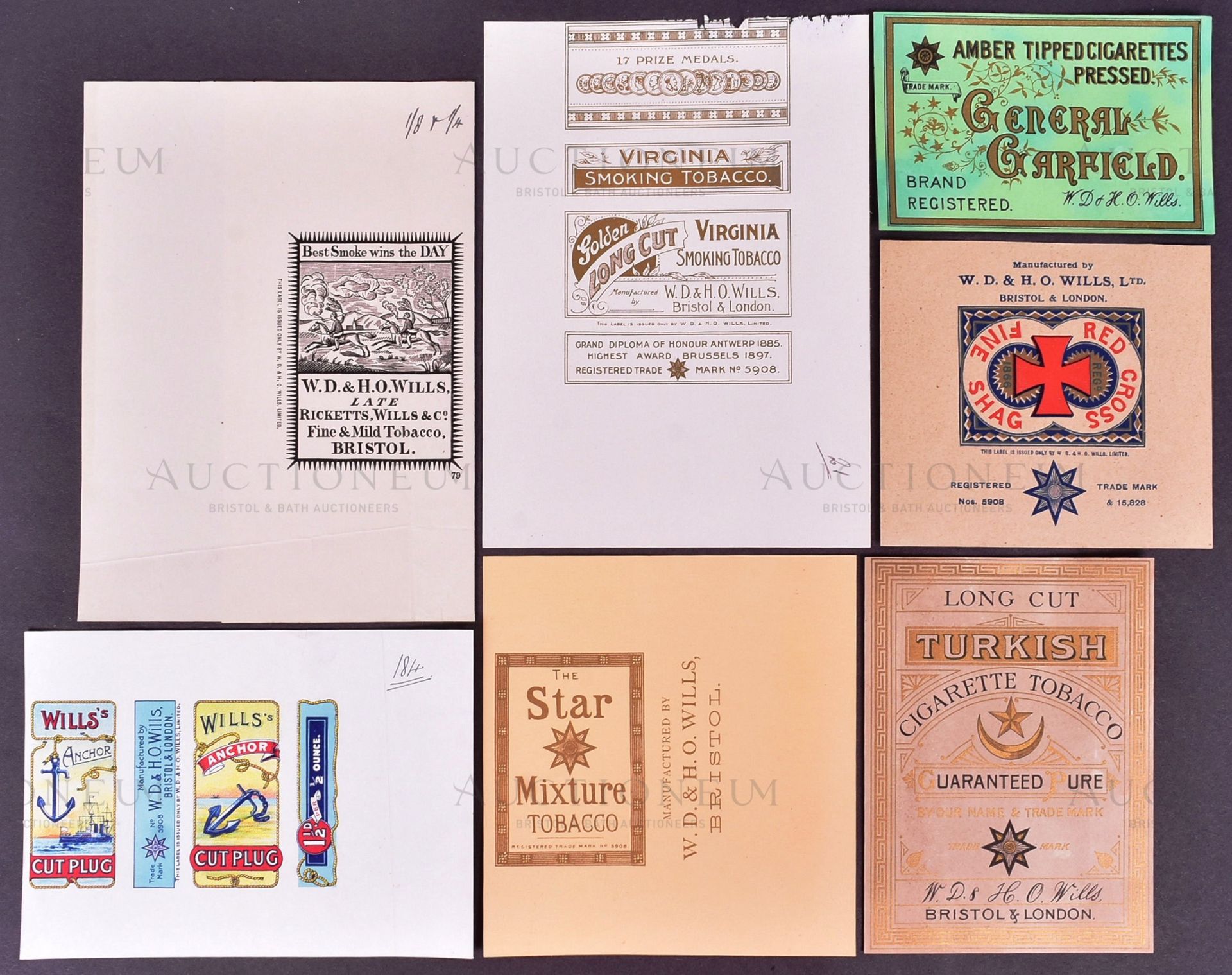 MARDON, SON & HALL - EARLY 20TH CENTURY CIGARETTE PACKET DESIGNS