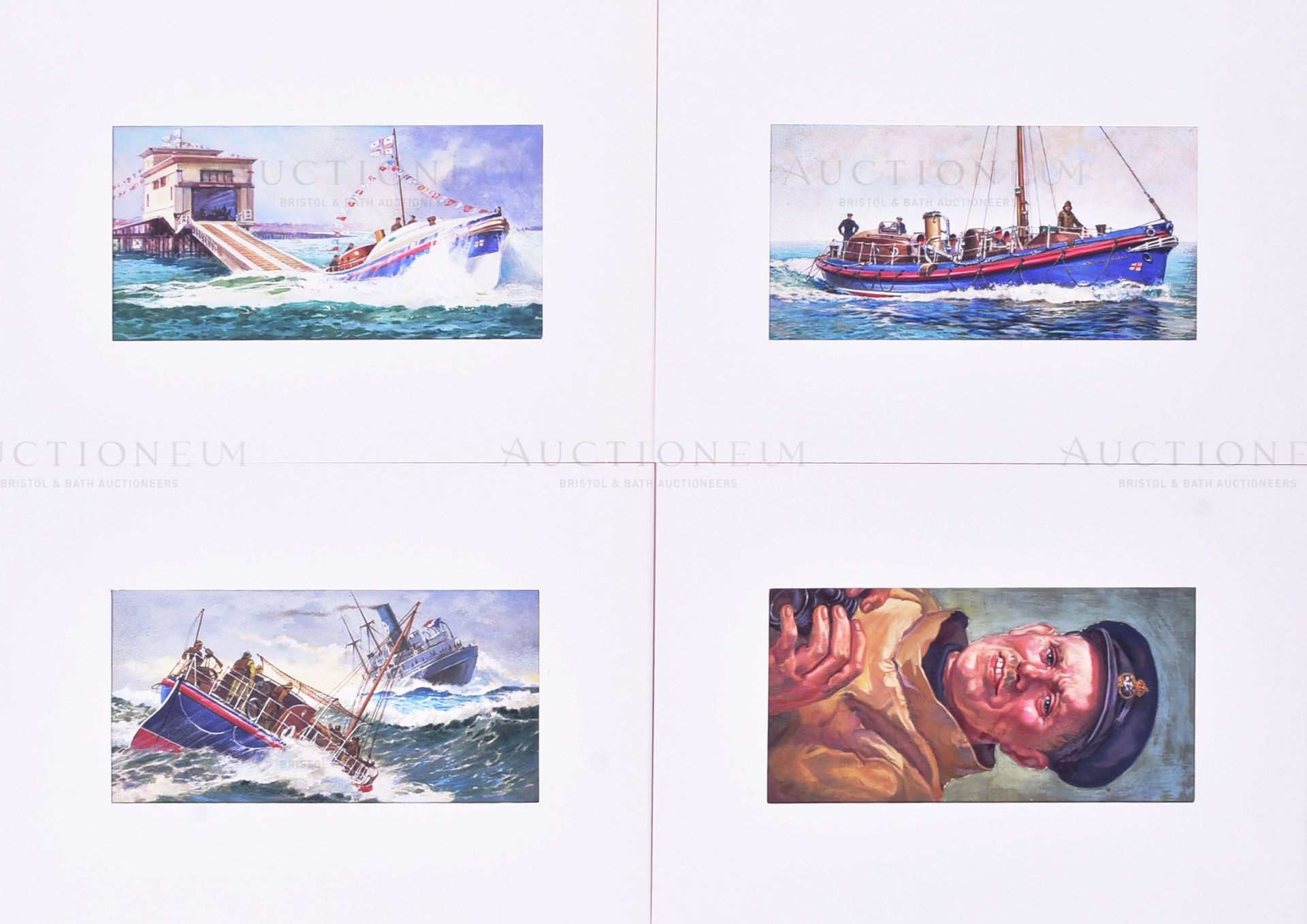 OGDENS CIGARETTES - THE STORY OF THE LIFEBOAT - ORIGINAL ARTWORK