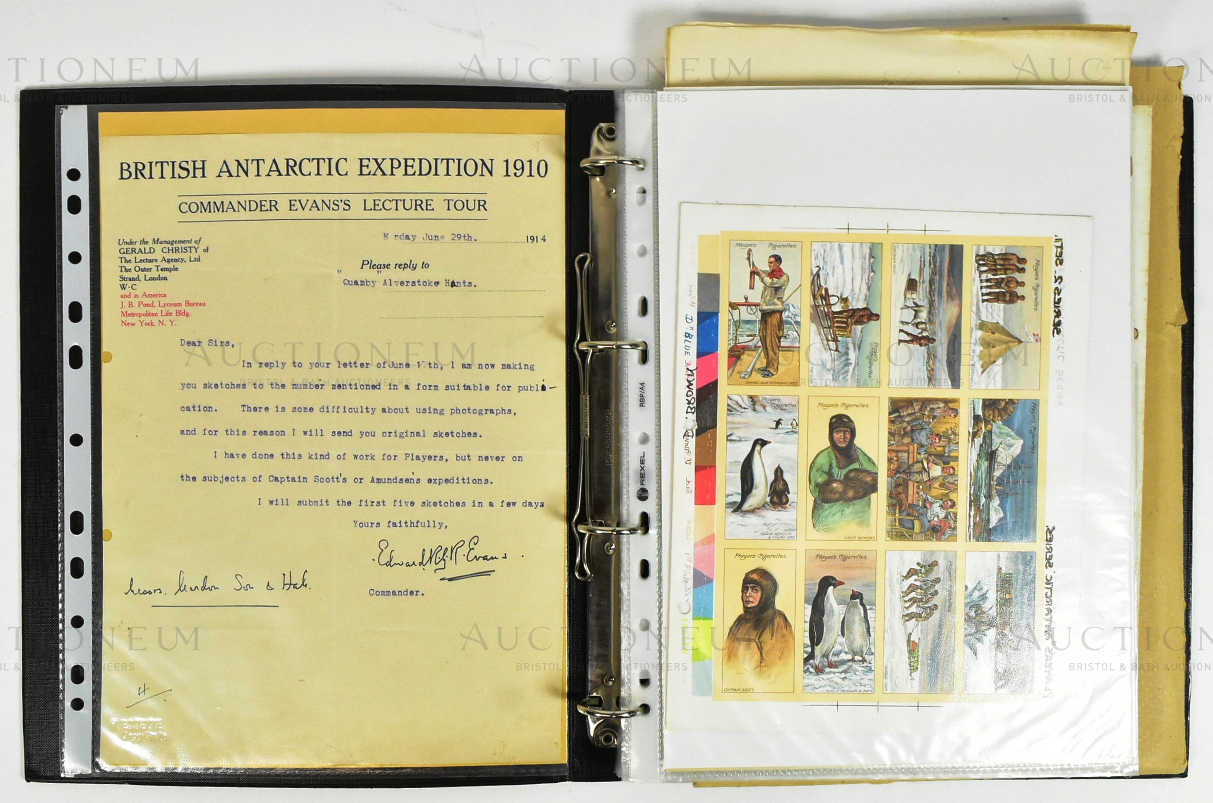 PLAYER'S CIGARETTE CARDS - ANTARCTIC EXPEDITION UNPRODUCED SERIES ARCHIVE