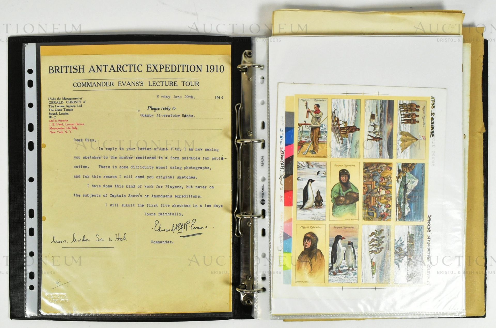 PLAYER'S CIGARETTE CARDS - ANTARCTIC EXPEDITION UNPRODUCED SERIES ARCHIVE