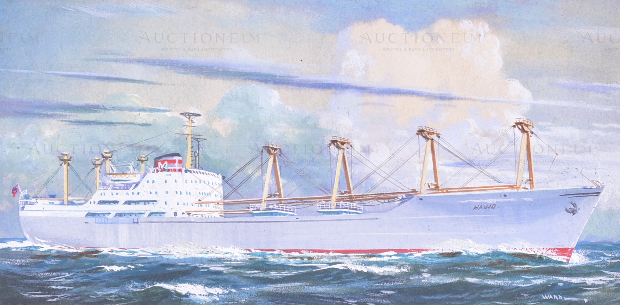 RICHARD WARD - PLAYER'S (1960) - SHIPPING - ORIGINAL ARTWORK - Image 6 of 6