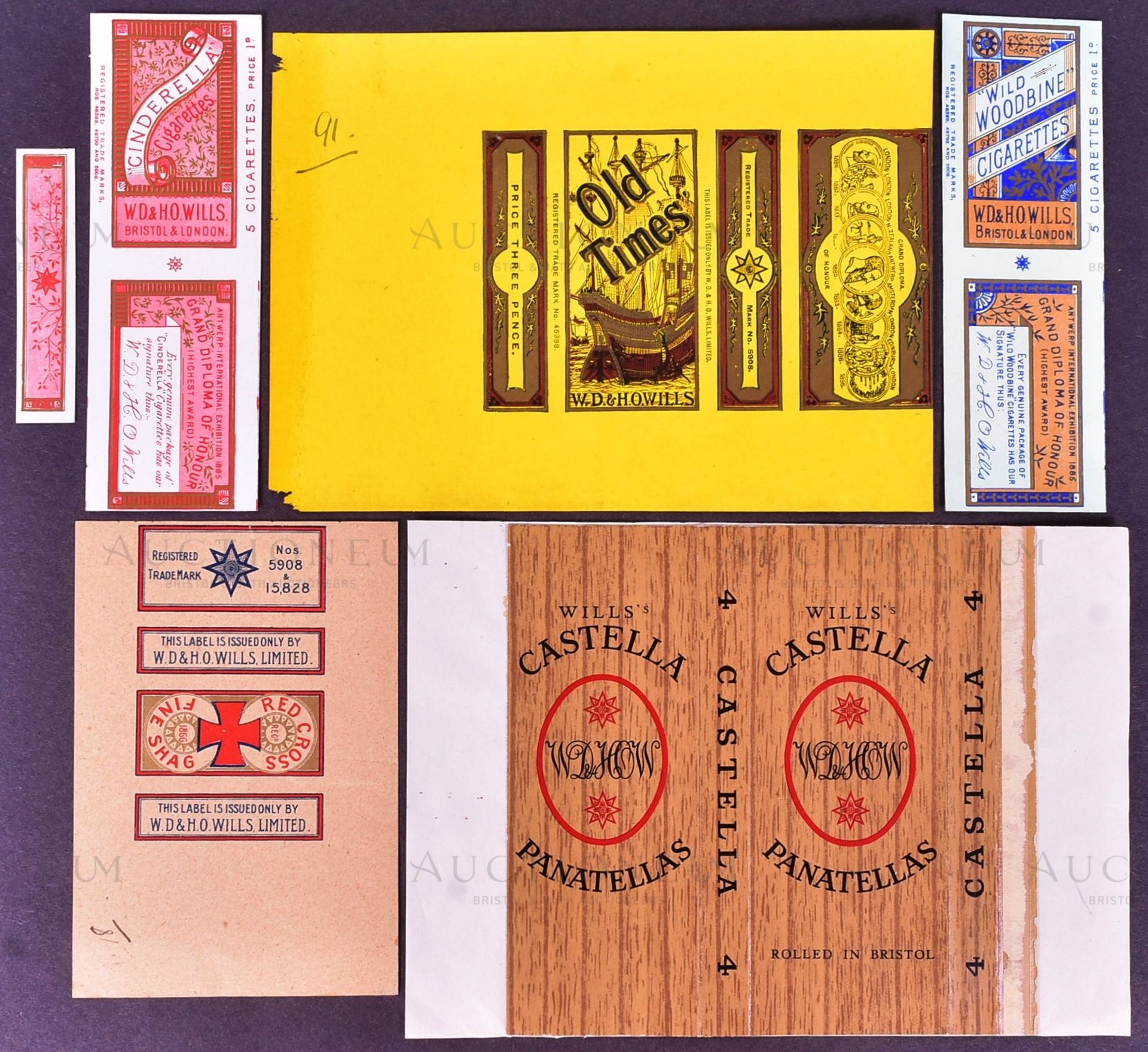 MARDON, SON & HALL - EARLY 20TH CENTURY CIGARETTE PACKET DESIGNS