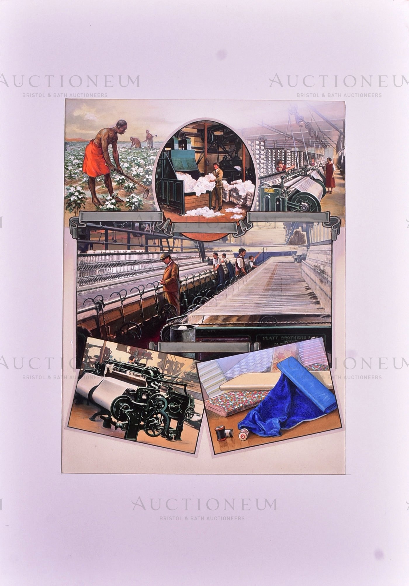 W. D. & H. O. WILLS CIGARETTES - 'INDUSTRIES OF BRITAIN' 1929/1930 ORIGINAL ARTWORK - Image 2 of 4