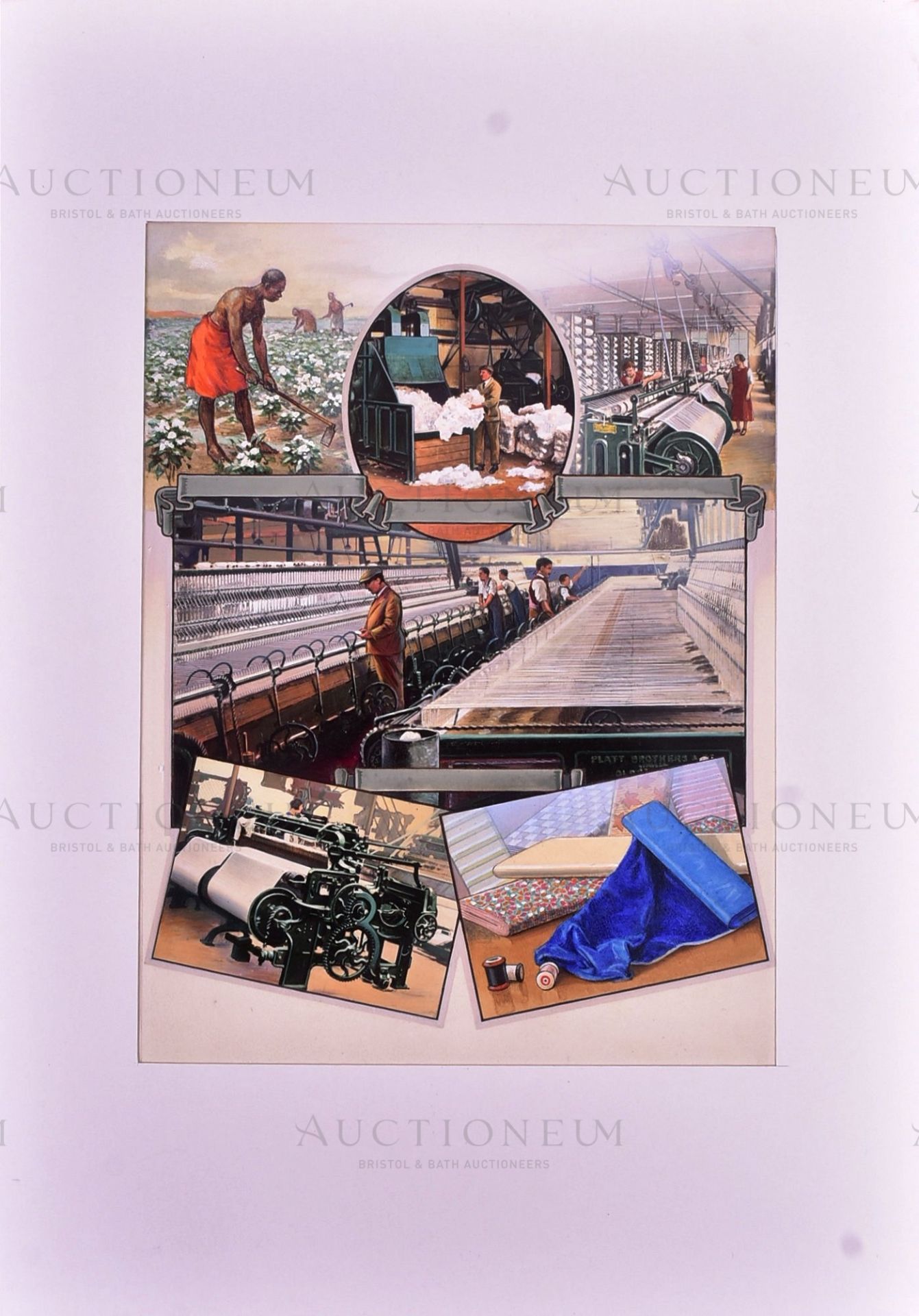 W. D. & H. O. WILLS CIGARETTES - 'INDUSTRIES OF BRITAIN' 1929/1930 ORIGINAL ARTWORK - Bild 2 aus 4