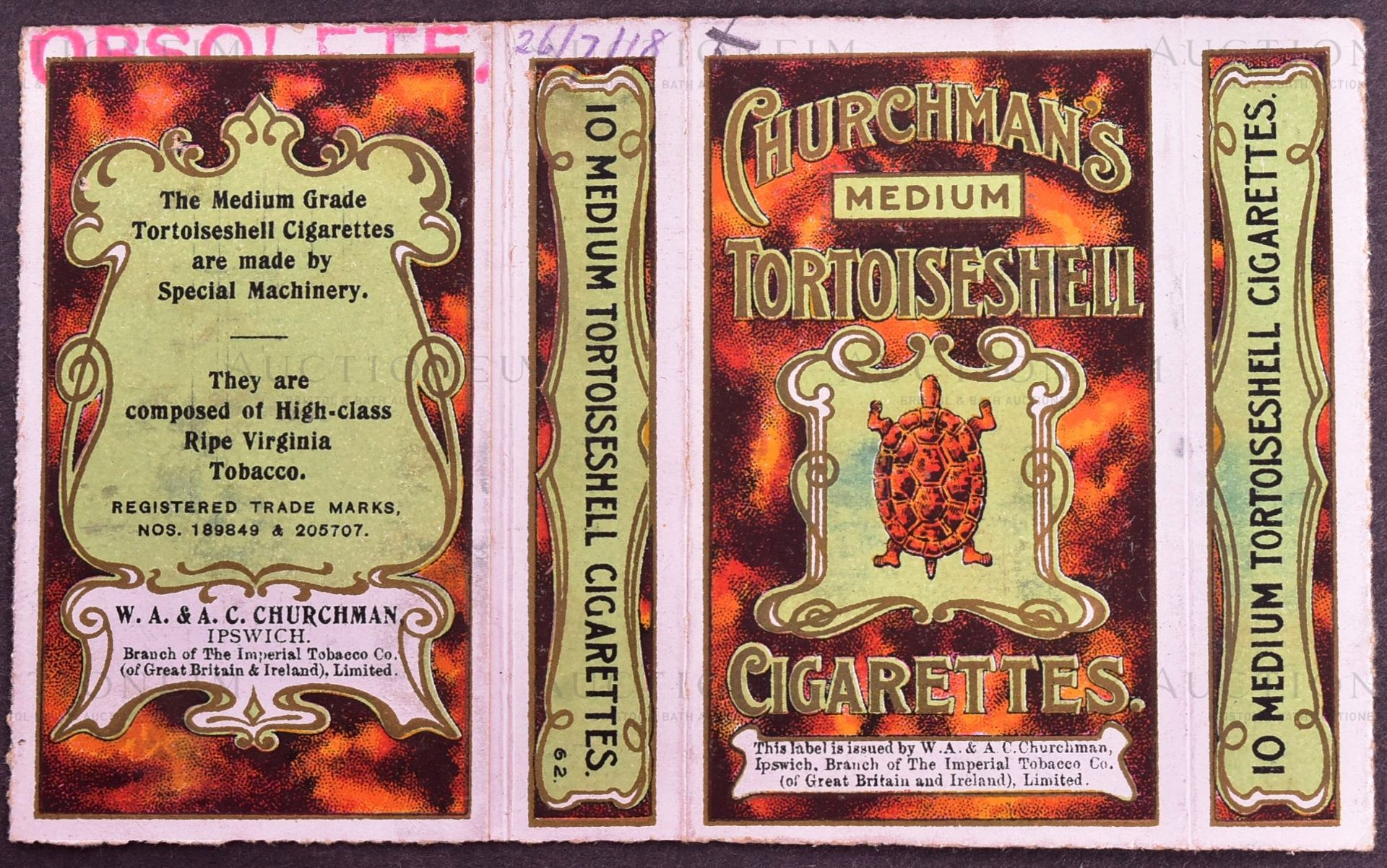 MARDON, SON & HALL - EARLY 20TH CENTURY CIGARETTE PACKET DESIGNS - Bild 2 aus 5