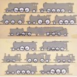 W.D. AND H.O. WILLS (1939) - RAILWAY EQUIPMENT - ORIGINAL ARTWORK