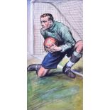 HINTS ON ASSOCIATION FOOTBALL (1934) - ORIGINAL CIGARETTE CARD ARTWORK