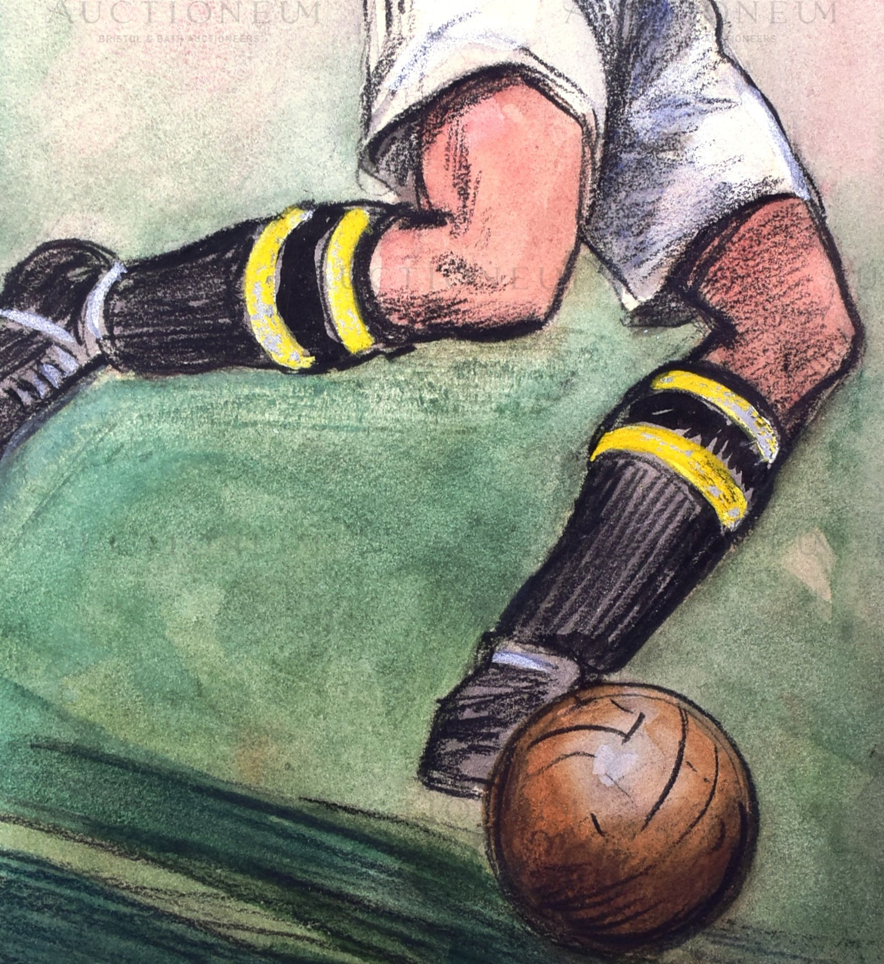 HINTS ON ASSOCIATION FOOTBALL (1934) - ORIGINAL CIGARETTE CARD ARTWORK - Image 4 of 4