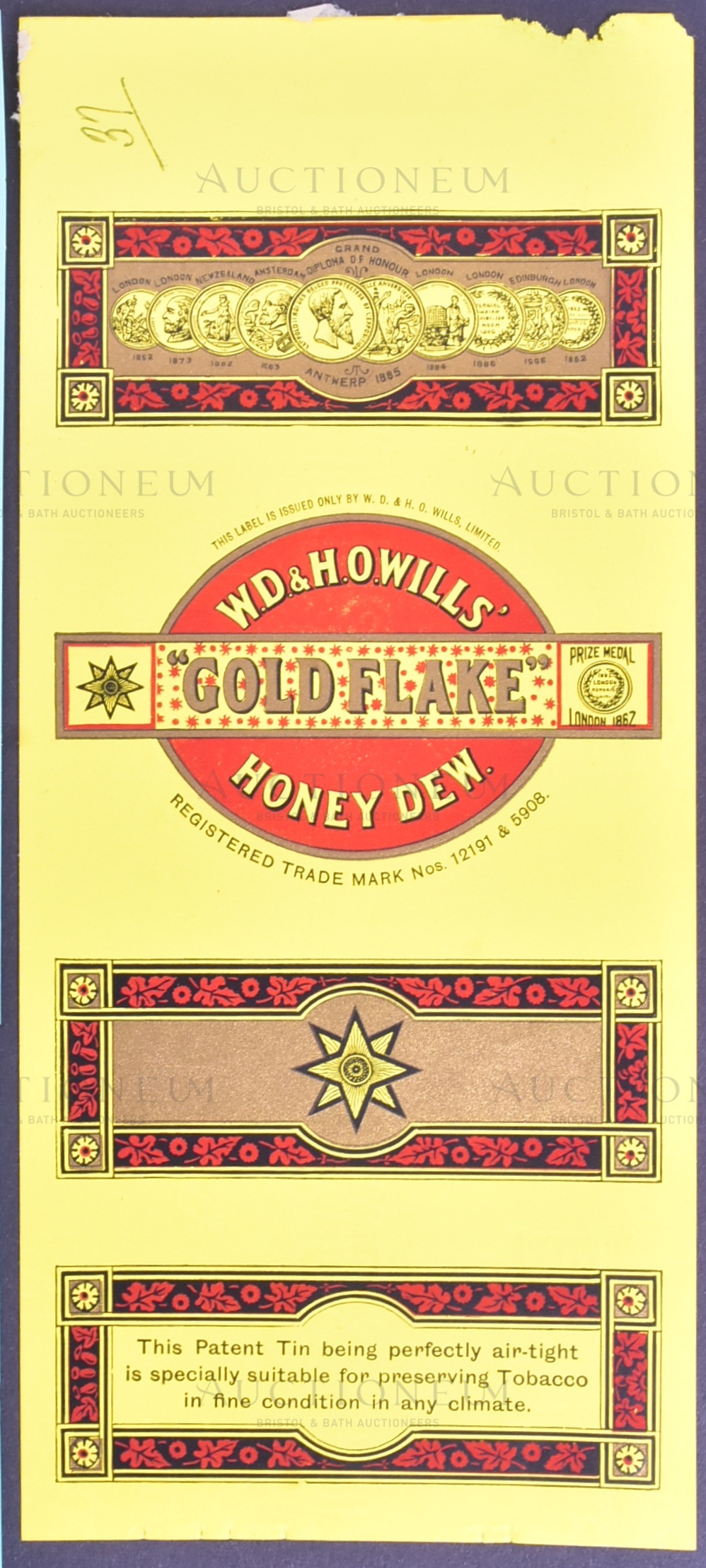 MARDON, SON & HALL - 19TH / 20TH CENTURY TOBACCO PACKET / LABEL DESIGNS - Image 3 of 7