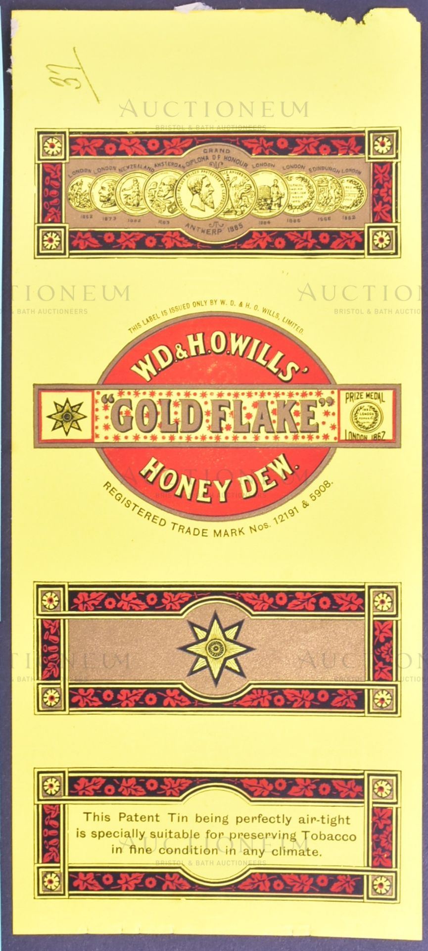 MARDON, SON & HALL - 19TH / 20TH CENTURY TOBACCO PACKET / LABEL DESIGNS - Bild 3 aus 7