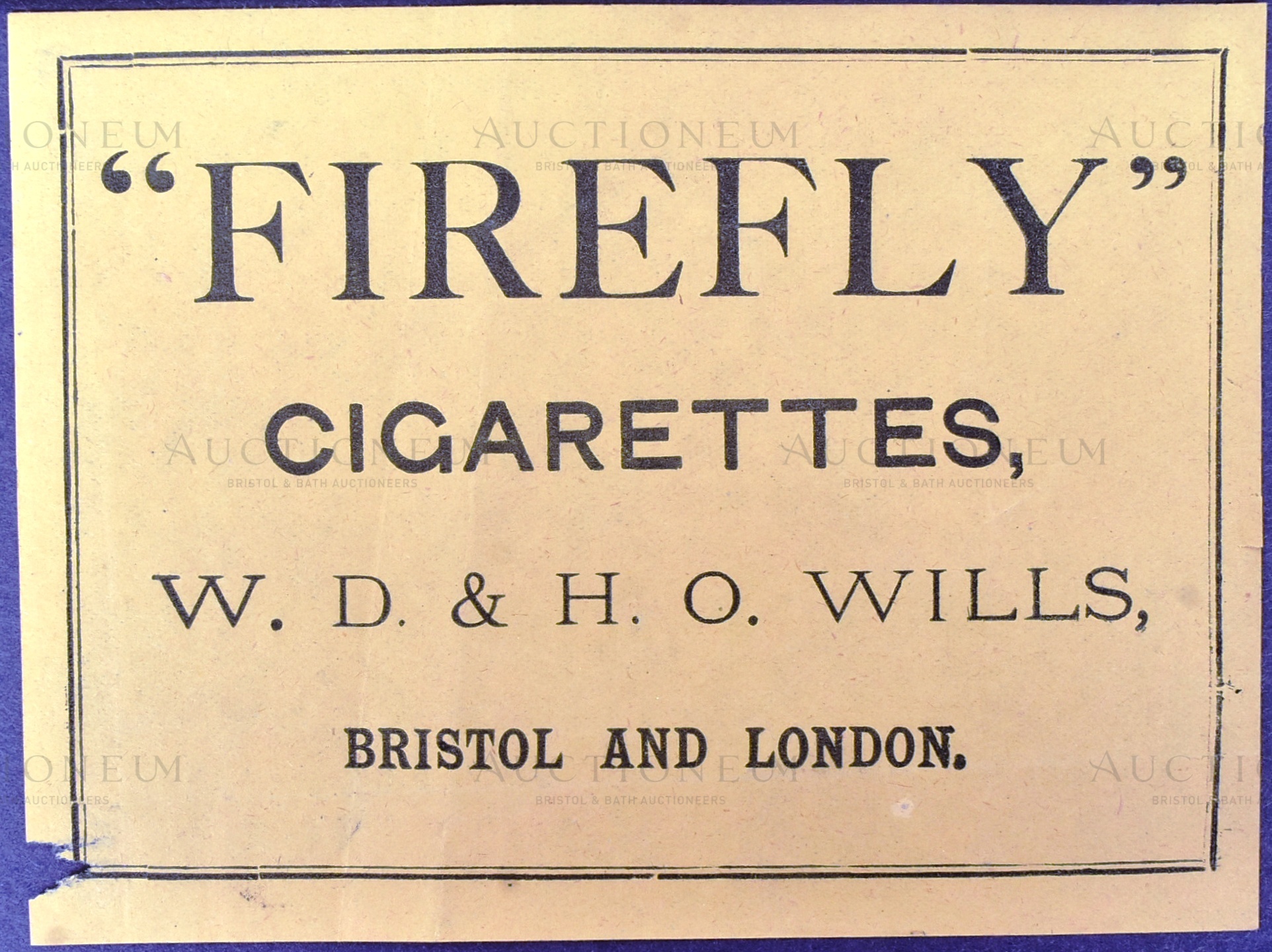 FIREFLY CIGARETTES - C1900 - ORIGINAL PACKET ARTWORK PROOFS - Image 2 of 4