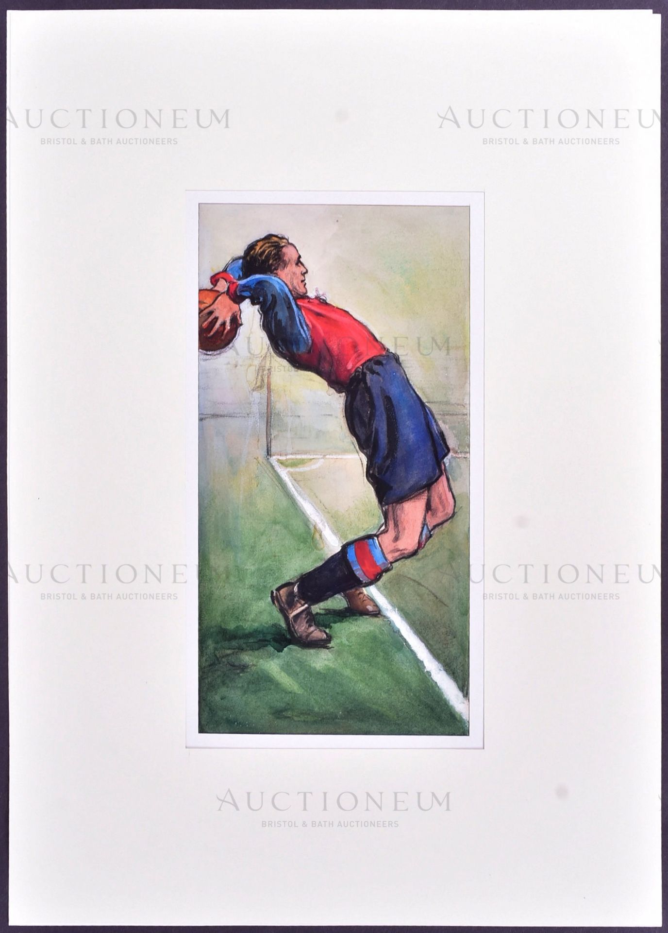 HINTS ON ASSOCIATION FOOTBALL (1934) - ORIGINAL CIGARETTE CARD ARTWORK - Bild 2 aus 4