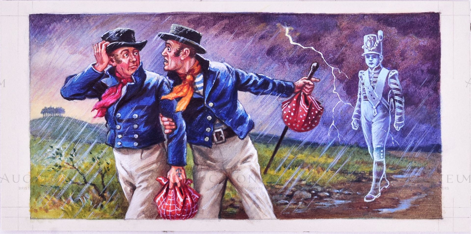 ALAN J BOWYER (1902 - 1986) - CIGARETTE CARD ORIGINAL ARTWORKS - Image 4 of 7