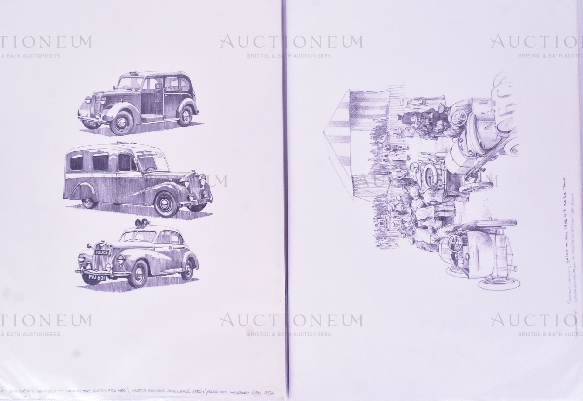 ERIC BOTTOMLEY G.R.A - PENCIL SKETCHES - Bild 2 aus 7