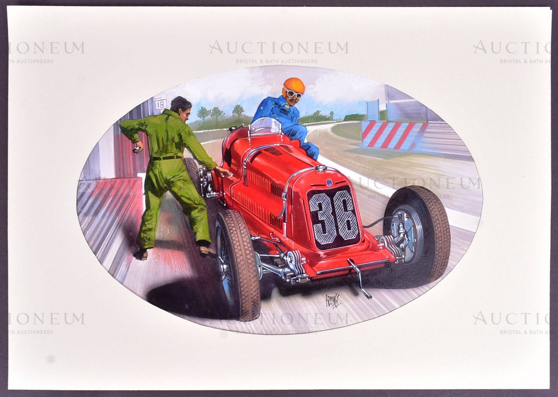 MIKE FRANCIS (1938 - 2023) - ORIGINAL CIGAR CARD ARTWORK - Bild 2 aus 4