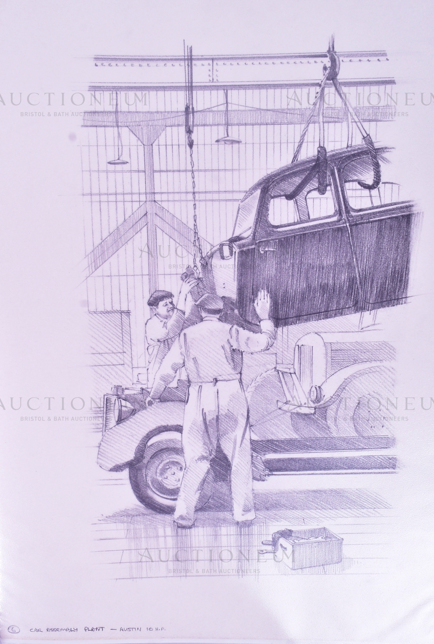 ERIC BOTTOMLEY G.R.A - PENCIL SKETCHES - Image 6 of 7