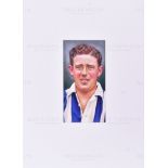 CIGARETTE / TRADE CARDS - ORIGINAL ARTWORK - FOOTBALLER