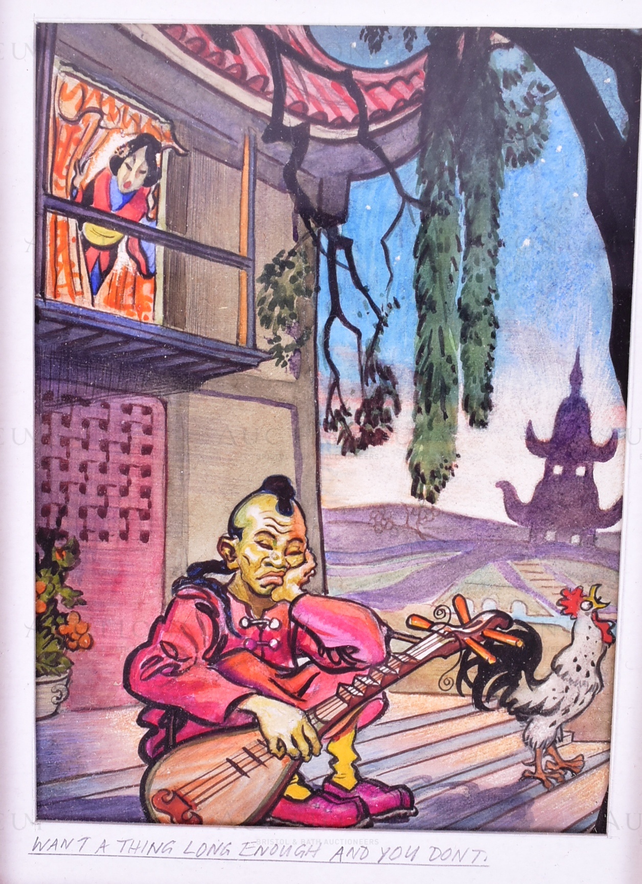 LOUIS WARD (1913 - 2005) - ASIAN PROVERBS - ORIGINAL ARTWORK - Image 5 of 5