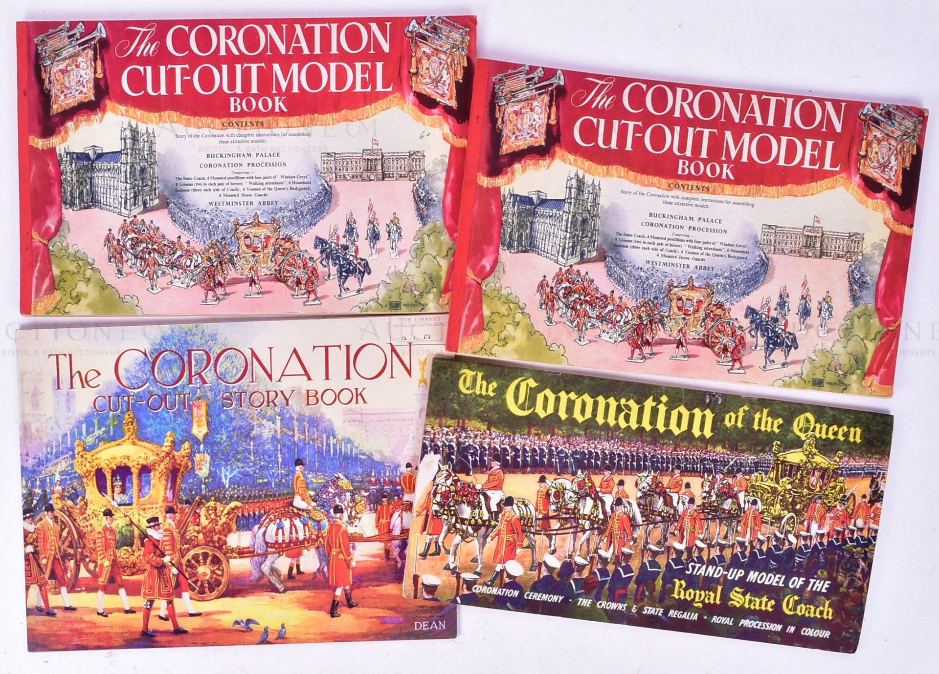 THE CORONATION - CUT-OUT MODEL BOOKS
