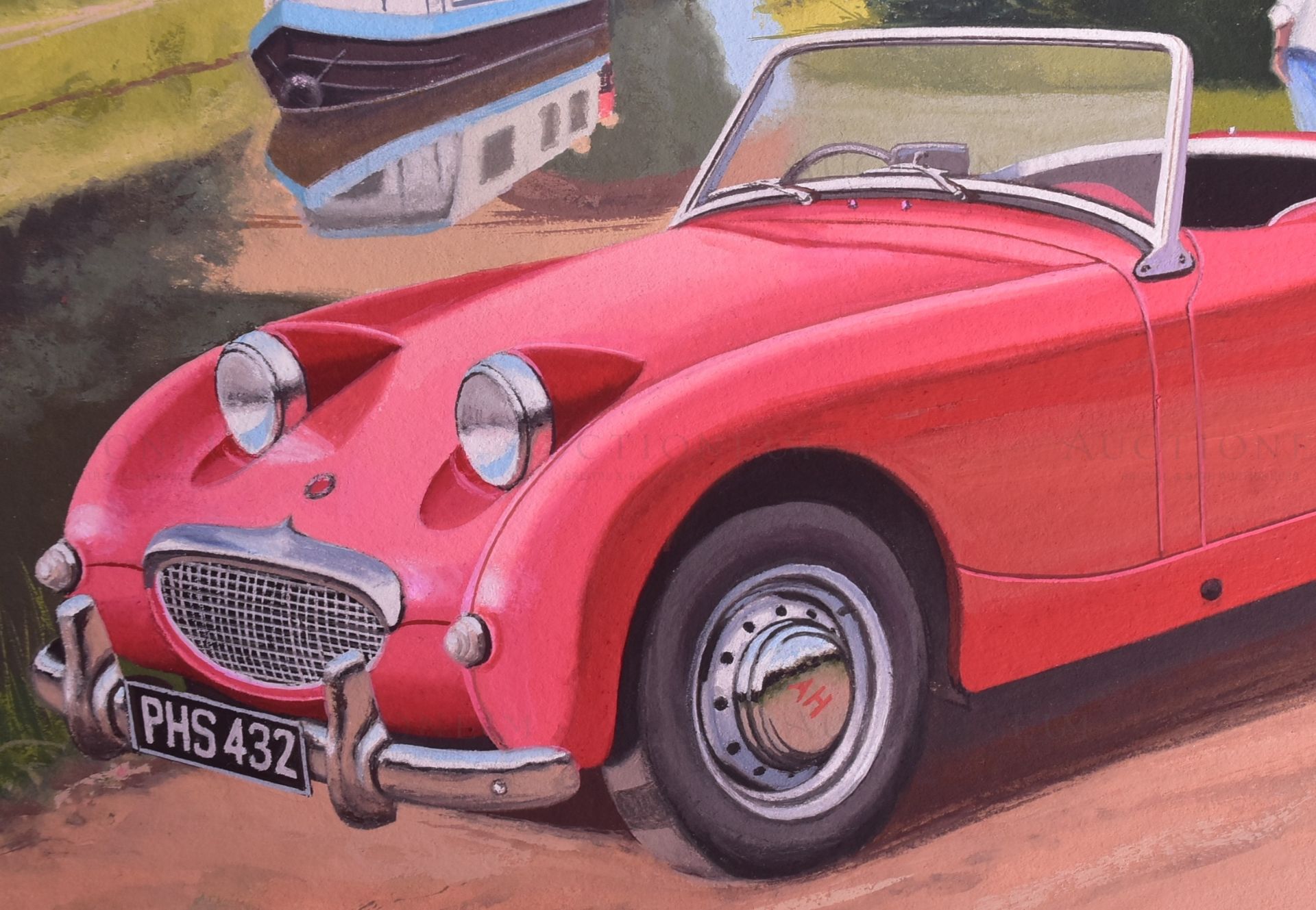 ERIC BOTTOMLEY G.R.A - CLASSIC SPORTS CARS (1996) - ORIGINAL ARTWORK - Image 3 of 6