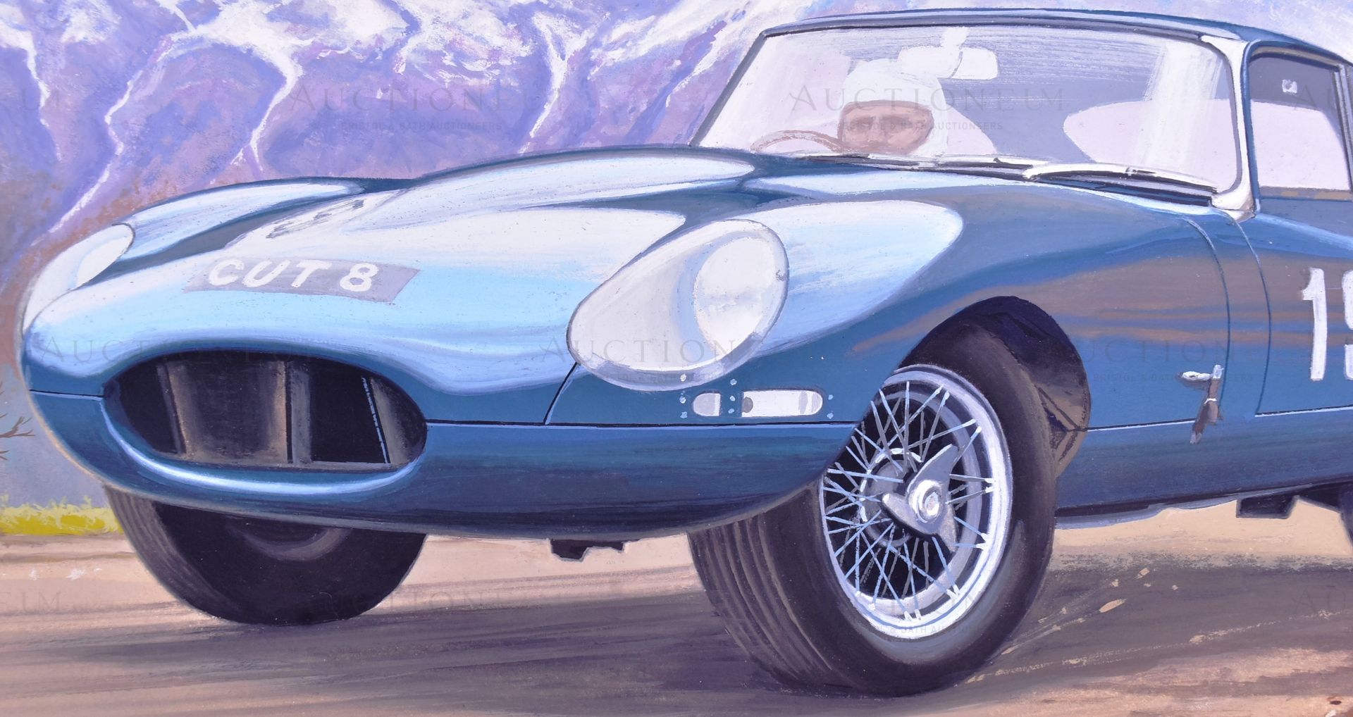 ERIC BOTTOMLEY G.R.A - CLASSIC SPORTS CARS (1996) - ORIGINAL ARTWORK - Image 3 of 4