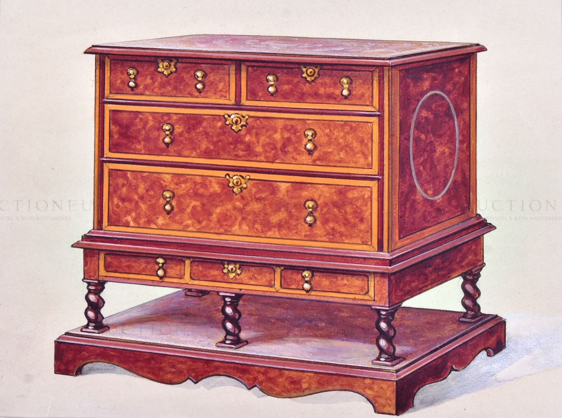 W.D. & H.O. WILLS - OLD FURNITURE 2ND SERIES - ORIGINAL ARTWORK - Image 3 of 4