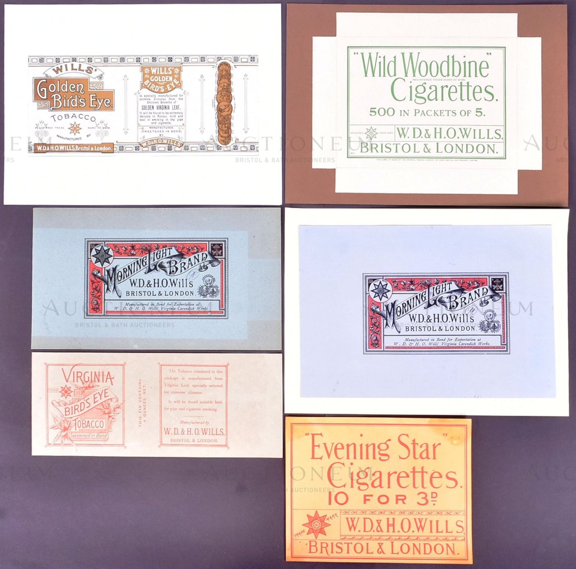 MARDON, SON & HALL - 19TH & 20TH CENTURY TOBACCO PACKET / LABEL DESIGNS