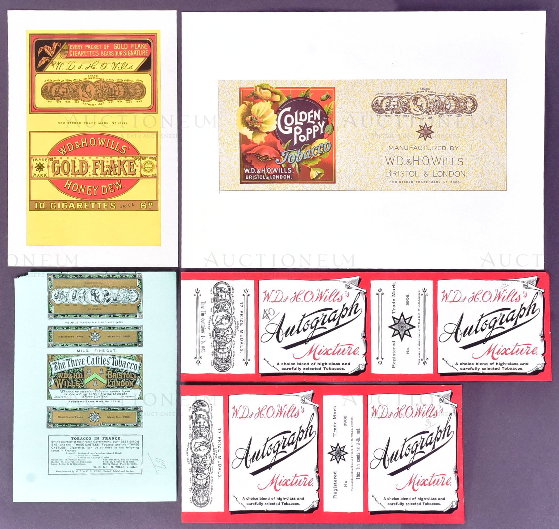 MARDON, SON & HALL - 19TH & 20TH CENTURY TOBACCO PACKET / LABEL DESIGNS