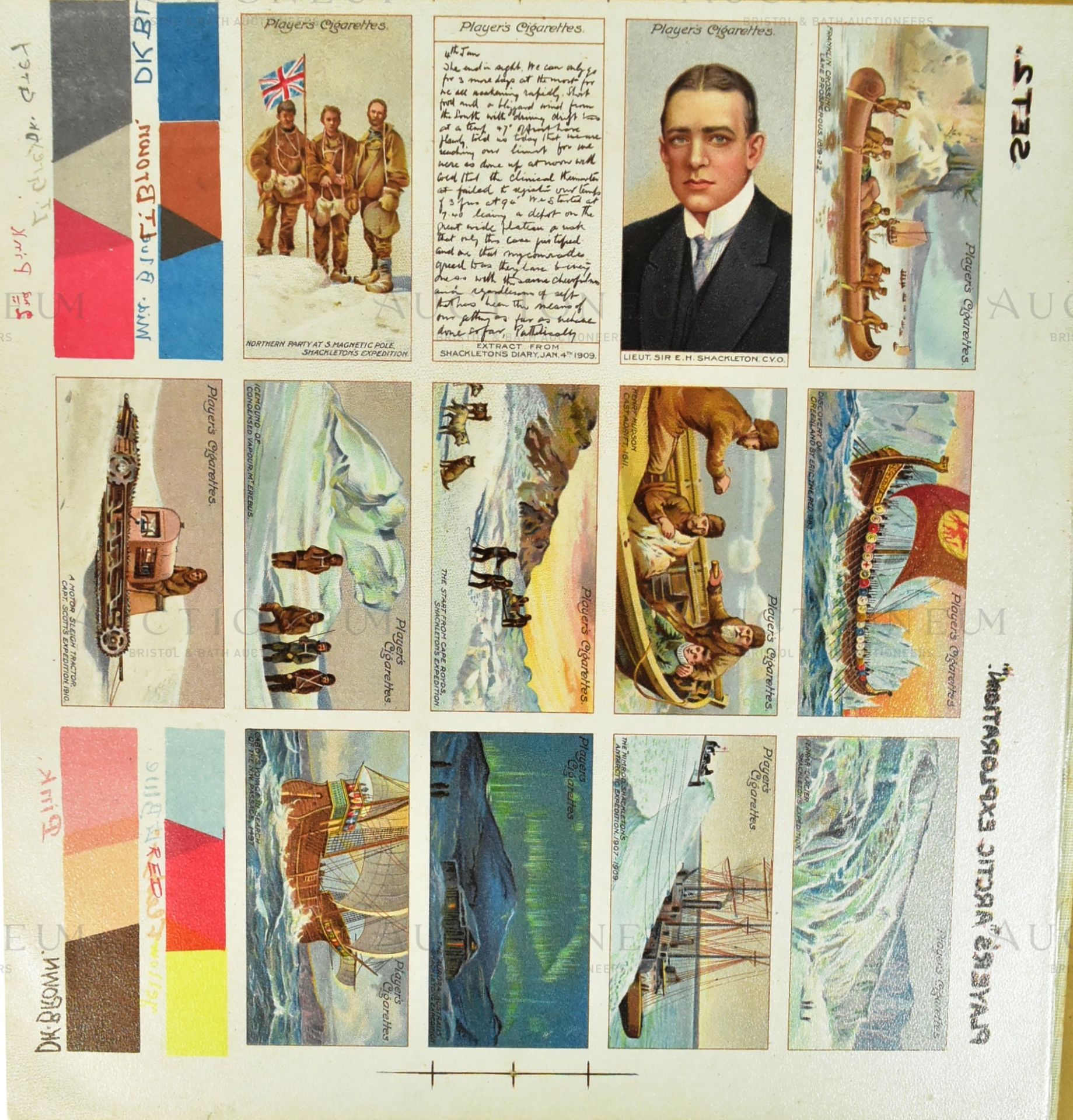 PLAYER'S CIGARETTE CARDS - ANTARCTIC EXPEDITION UNPRODUCED SERIES ARCHIVE - Image 3 of 8