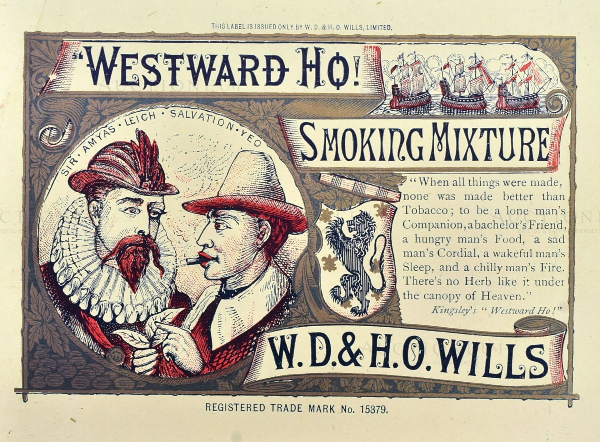 W.D & H.O WILLS - WESTWARD HO! - EARLY 20TH CENTURY PACKET DESIGNS - Bild 3 aus 6