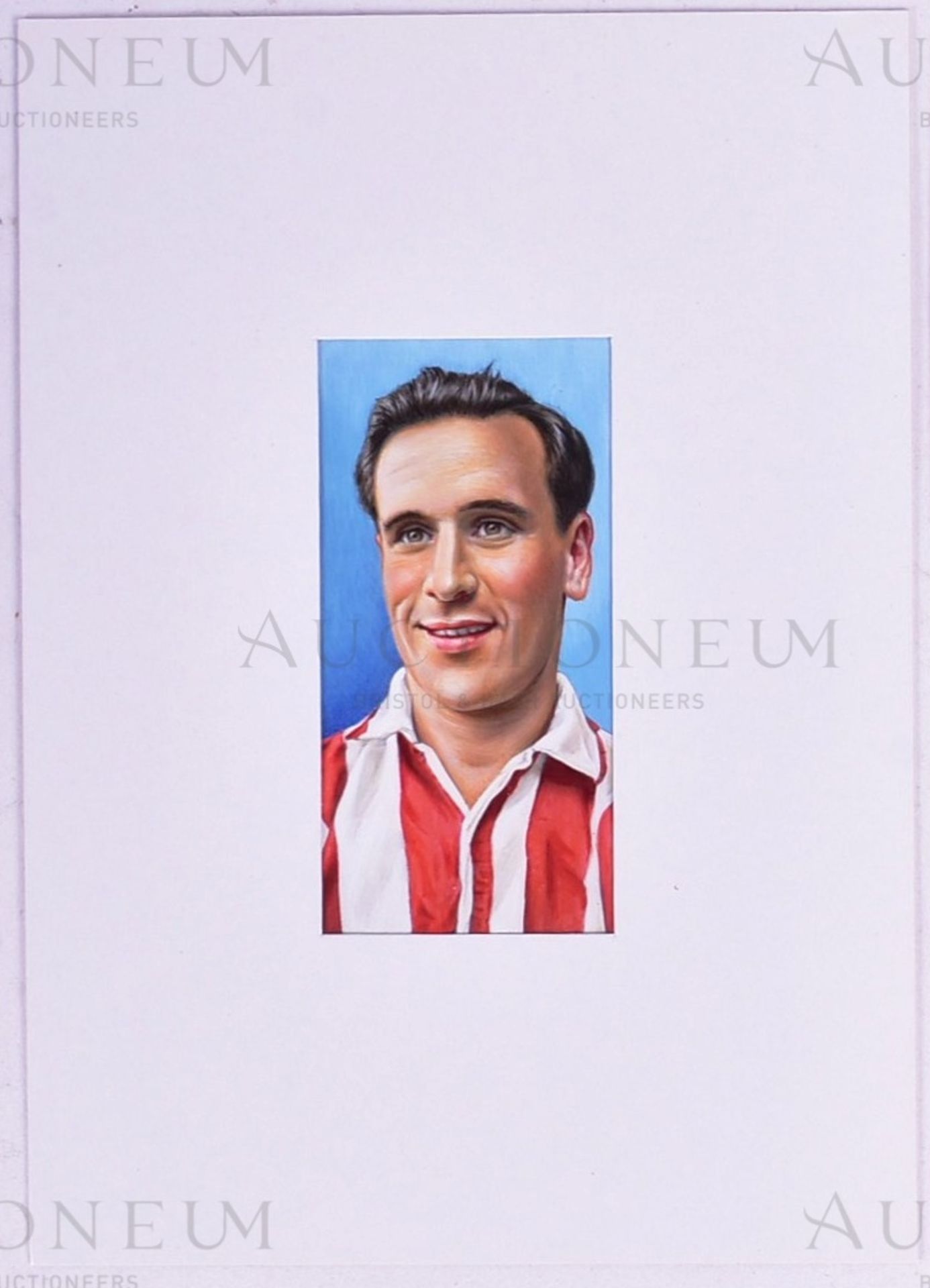 CIGARETTE / TRADE CARDS - ORIGINAL ARTWORK - FOOTBALLER - Image 2 of 2