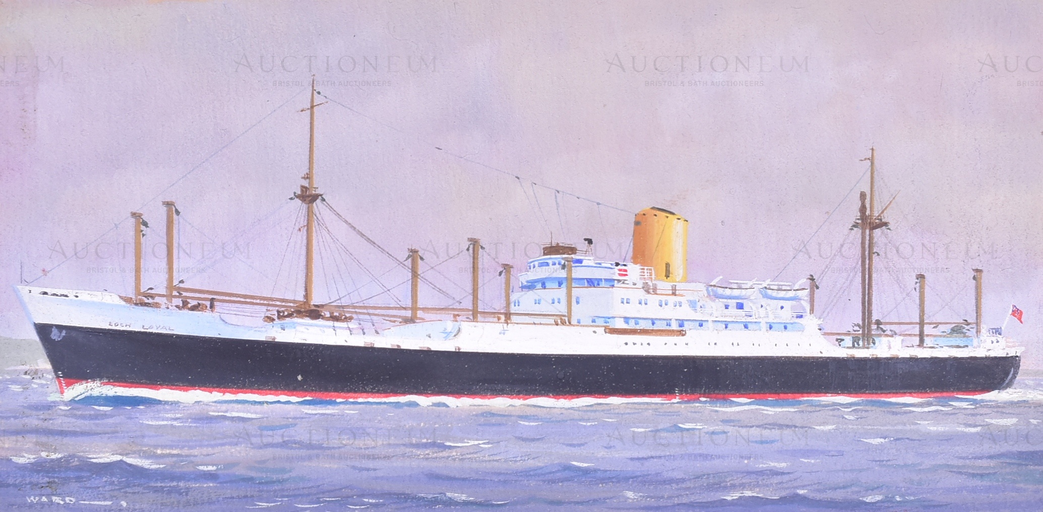 RICHARD WARD - PLAYER'S (1960) - SHIPPING - ORIGINAL ARTWORK - Image 4 of 6