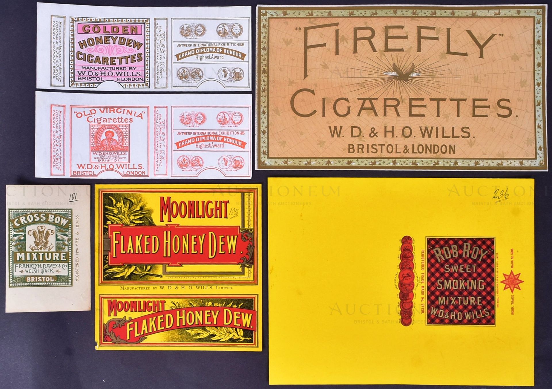 MARDON, SON & HALL - EARLY 20TH CENTURY CIGARETTE PACKET DESIGNS