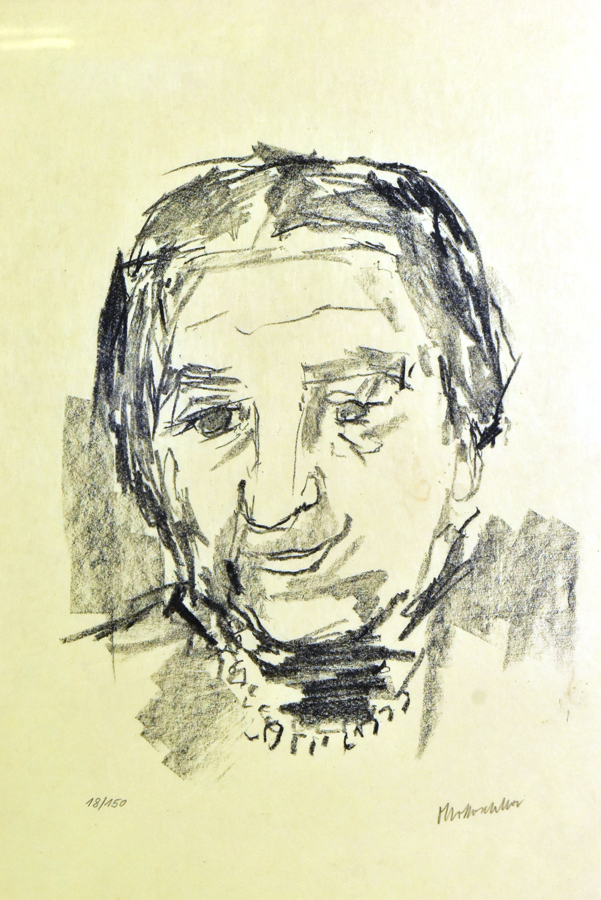 SIX OSKAR KOKOSCHKA LITHOGRAPHS - JERUSALEM FACES - Image 9 of 17