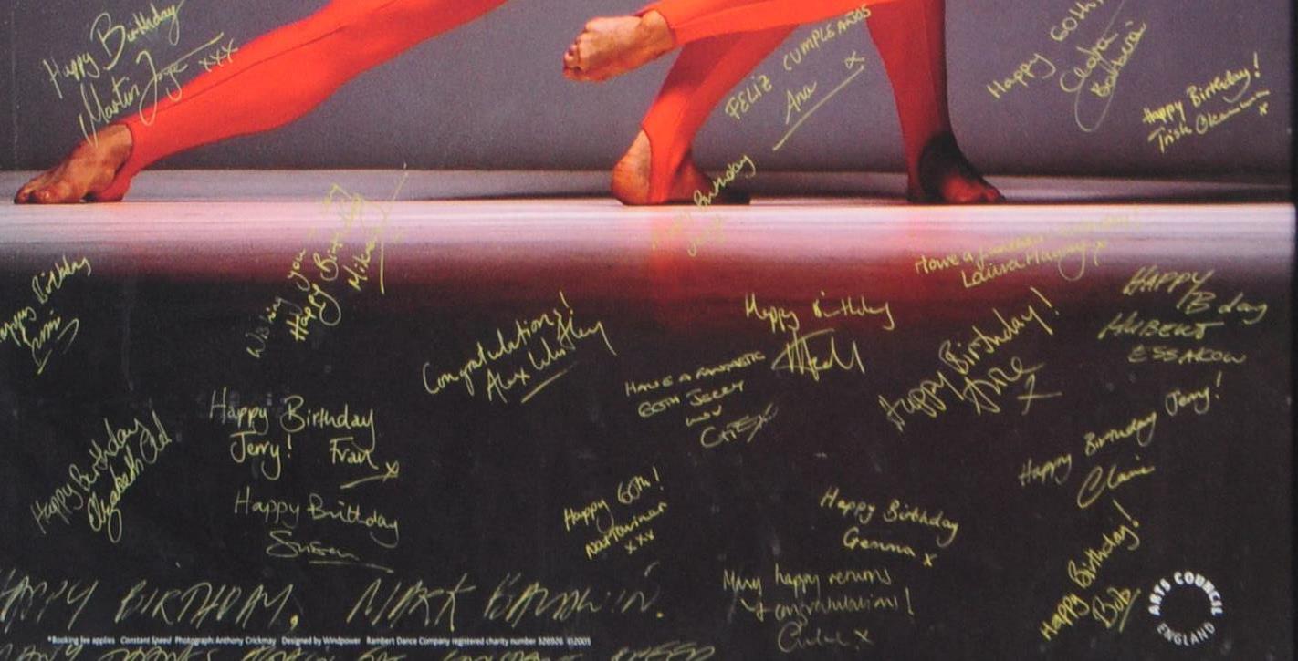 2005 SIGNED RAMBERT DANCE COMPANY BRISTOL HIPPODROME POSTER - Image 5 of 7