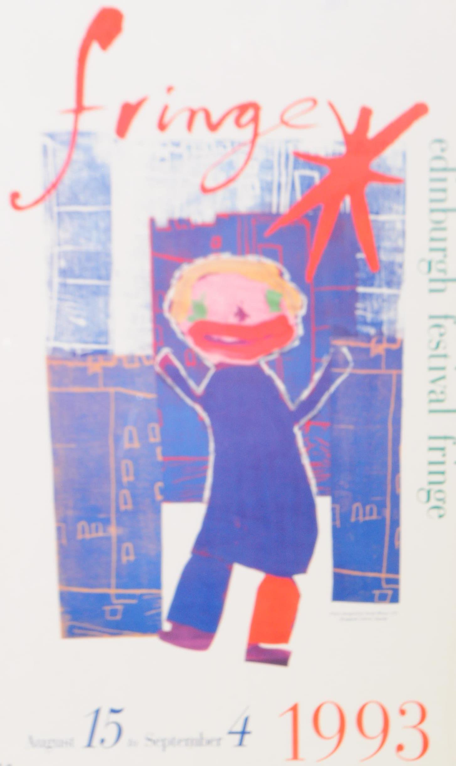 TWO EDINBURGH FRINGE FESTIVAL 1992 & 1993 EXHIBITION POSTERS - Image 8 of 11