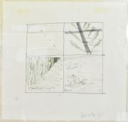 JOHN LOKER UNTITLED SIGNED & DATED LITHOGRAPH