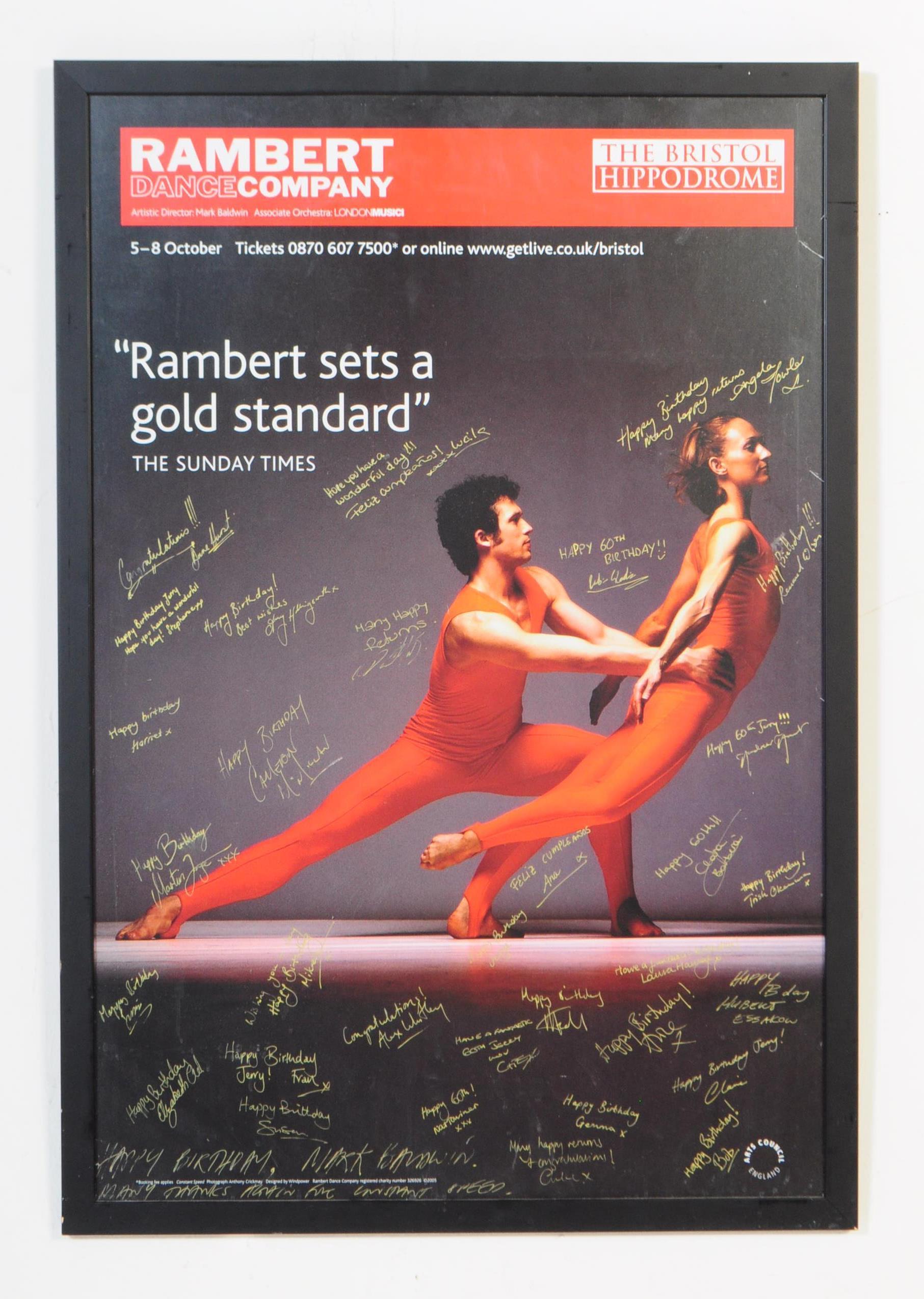 2005 SIGNED RAMBERT DANCE COMPANY BRISTOL HIPPODROME POSTER - Image 2 of 7
