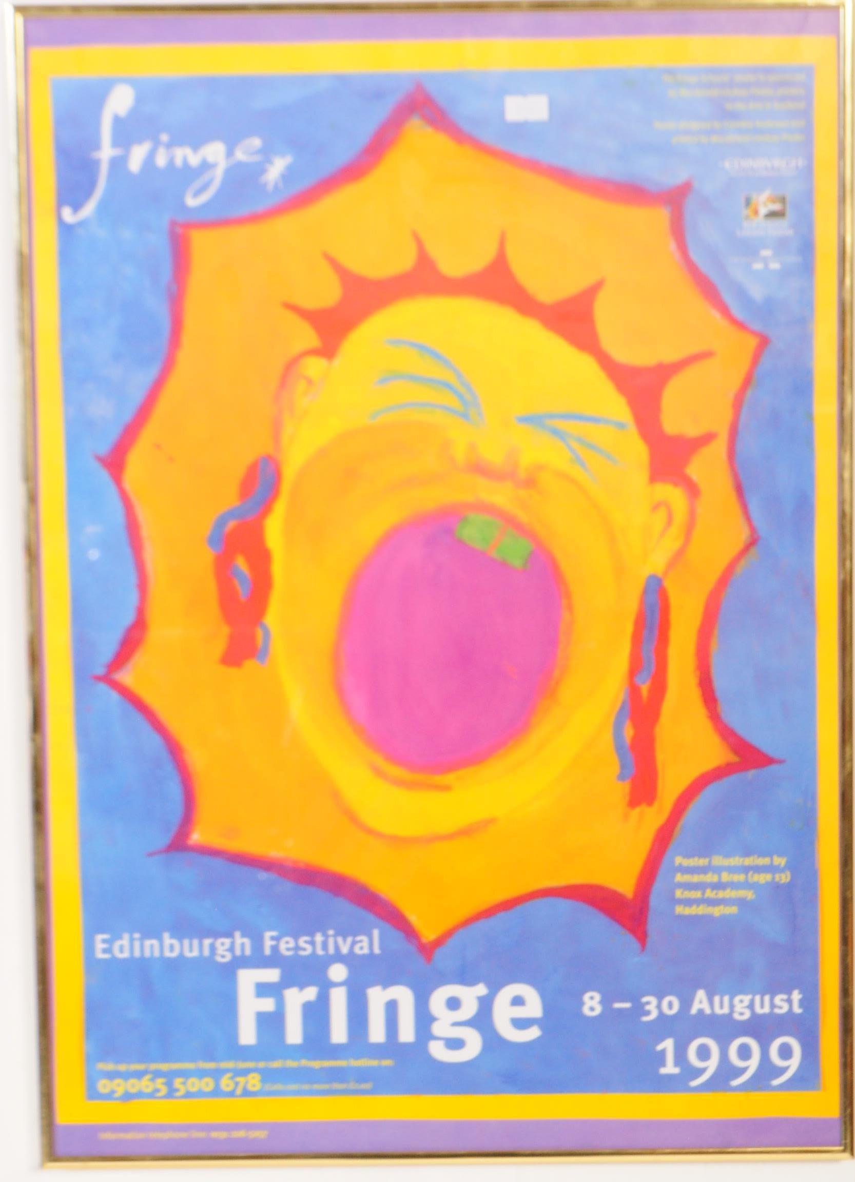 THREE EDINBURGH FRINGE FESTIVAL POSTERS - 1997, 1998, 1999 - Image 2 of 12