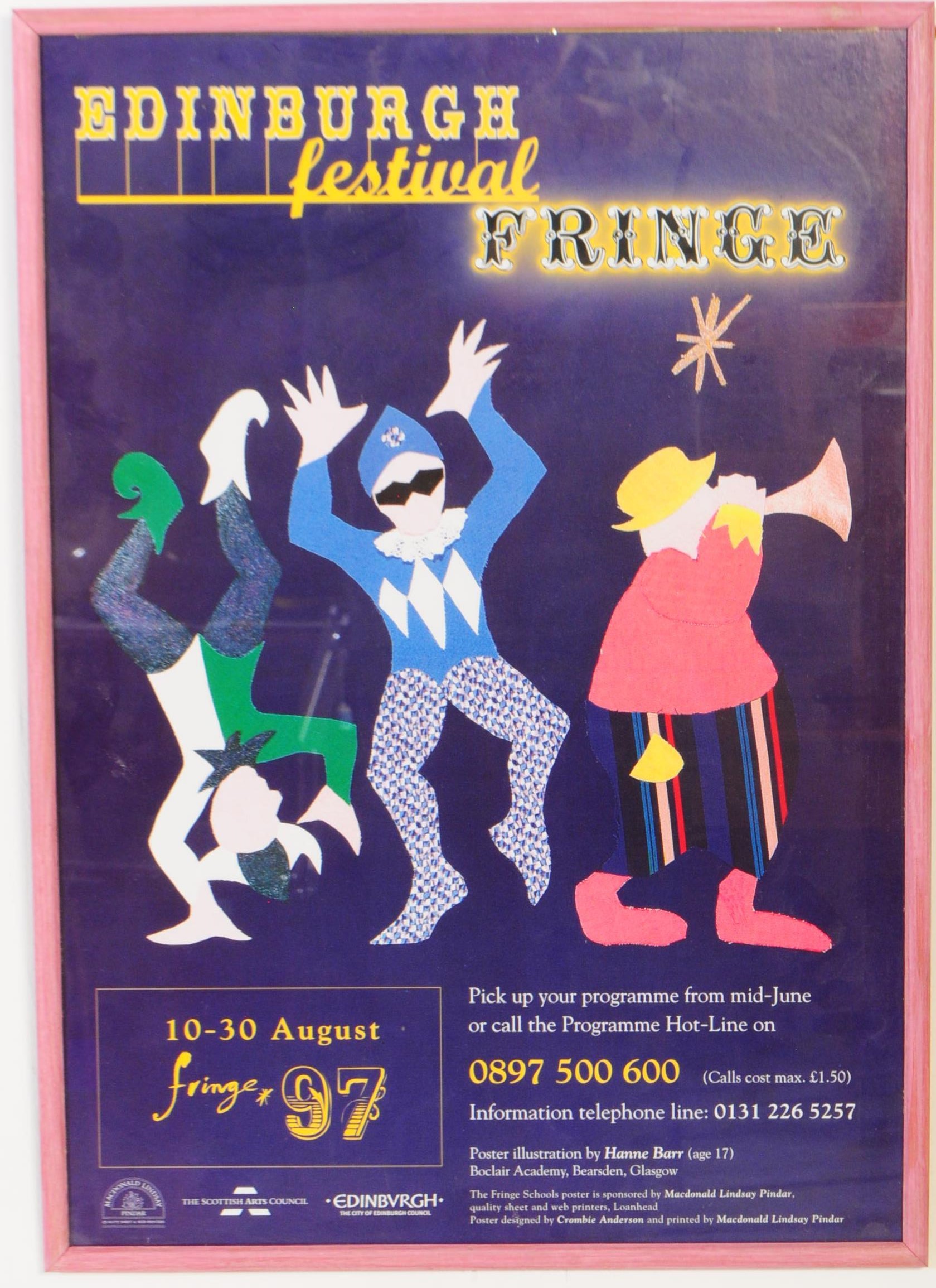 THREE EDINBURGH FRINGE FESTIVAL POSTERS - 1997, 1998, 1999 - Image 6 of 12