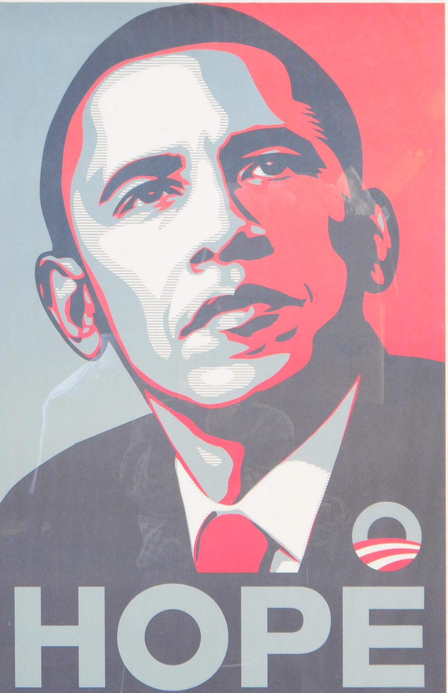 ORIGINAL SHEPARD FAIREY OBAMA HOPE CAMPAIGN POSTER