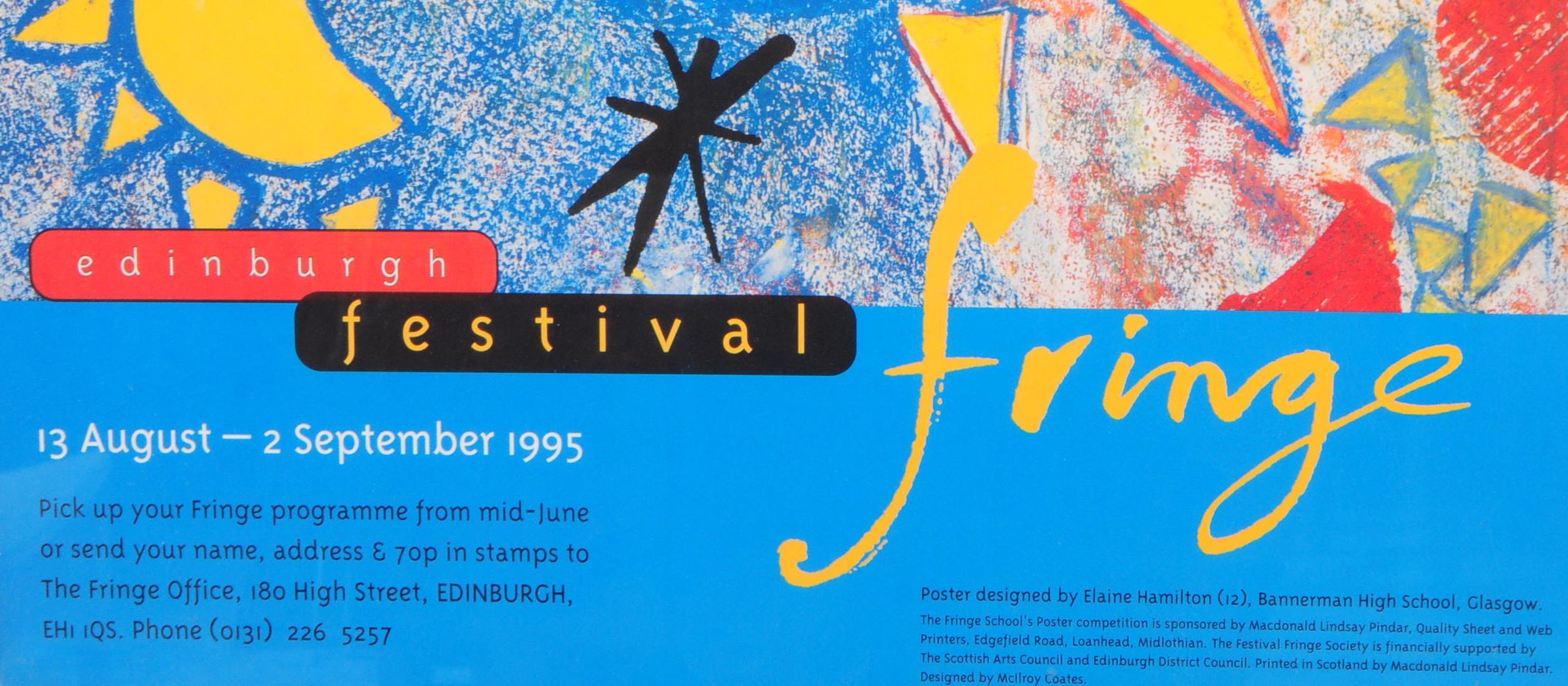 FOUR EDINBURGH FRINGE FESTIVAL POSTERS - 1995-2002 - Image 19 of 20